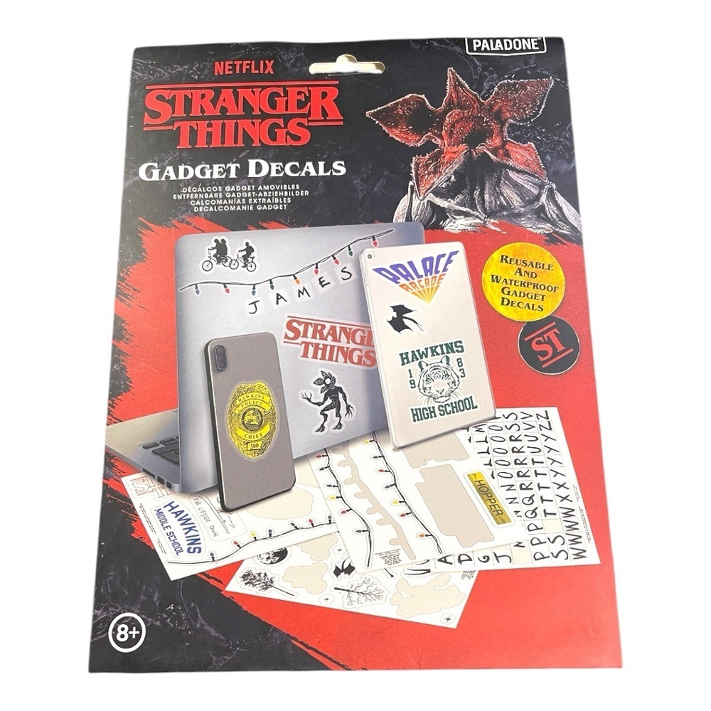 Stranger Things Gadget Decals - Reusable & Waterproof